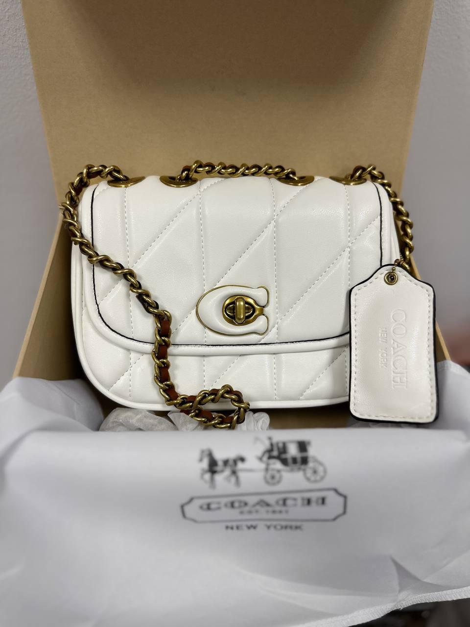 Жіноча сумка Коуч біла Coach White