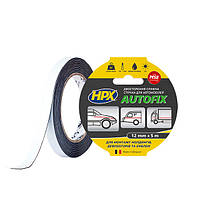 Двухсторонняя лента HPX AUTOFIX MSE, 12мм x 5м, черная