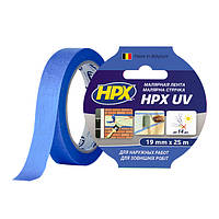Малярная лента HPX НРХ UV, 19мм х 25м, синяя