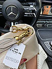 Жіноча сумка Коуч бежева Coach Beige, фото 10