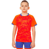 Форма футбольная подростковая Lingo LD-5021T размер 26, рост 125-135 цвет оранжевый-синий at