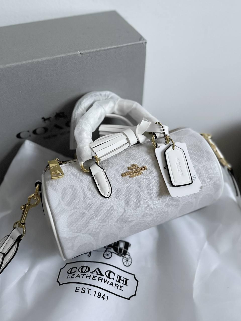 Жіноча сумка Коуч біла Coach White