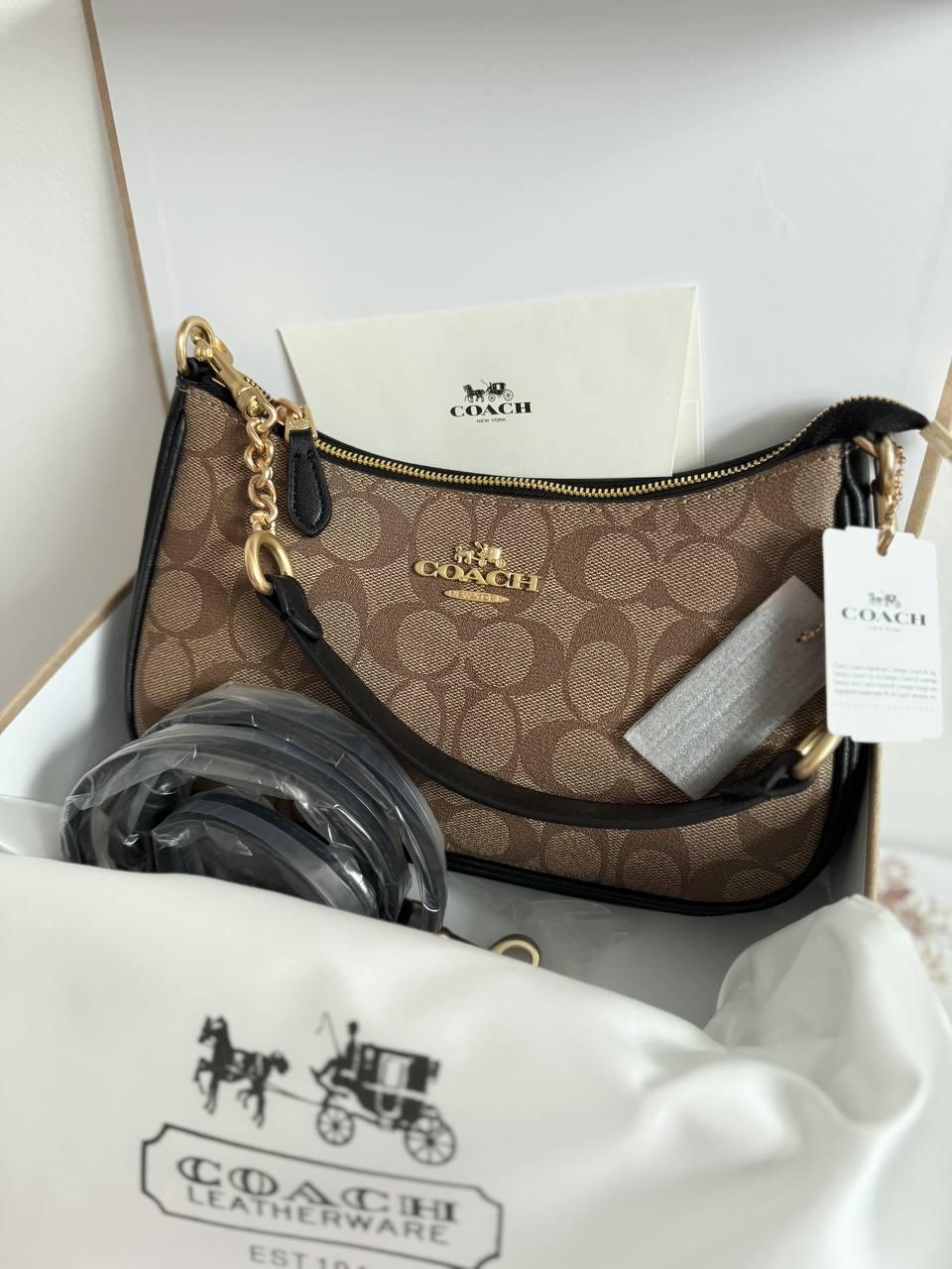 Жіноча сумка Коуч коричнева Coach Brown