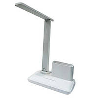 Настольная лампа аккумуляторная Portable Desk Lamp BL-3301 9068 с органайзером White