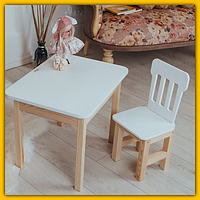 Яркий красивый столик и стульчик для ребенка и малыша, набор универсальной детской мебели для творчества и игр Вариант 2