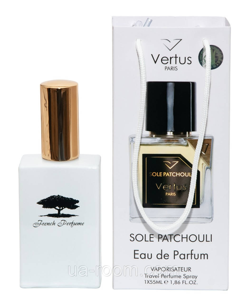 Тестер унисекс Vertus Sole Patchouli, 50 мл, сумка.