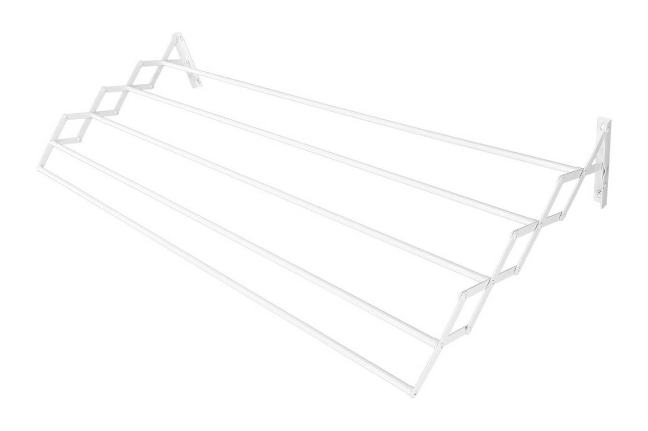 Сушарка для одягу розкладна ГОСПОДАР 1000мм 5 перекладин біла 92-1715 |Сушилка для одежды раскладная ГОСПОДАР 1000мм 5 перекладин, фото 1