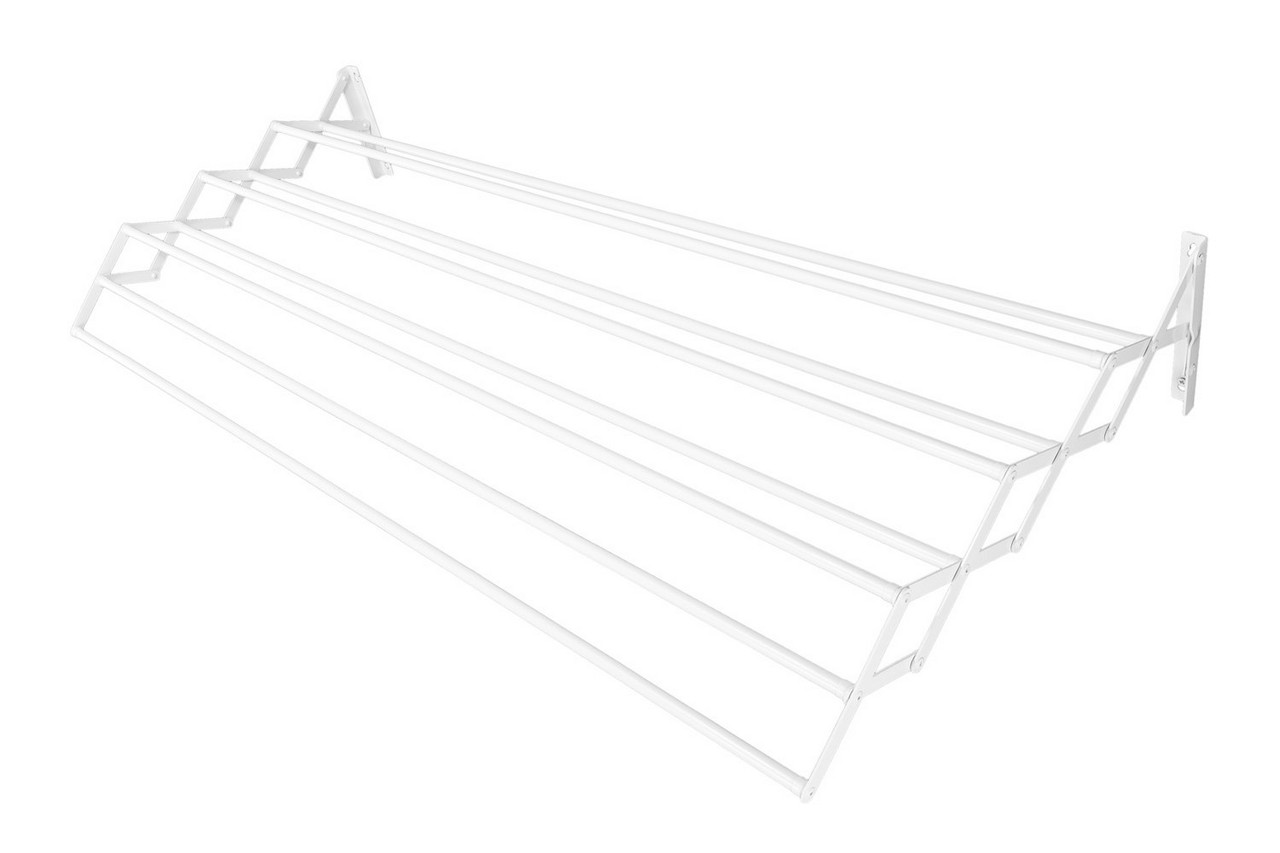 Сушарка для одягу розкладна ГОСПОДАР 1000мм 8 перекладин біла 92-1718 |Сушилка для одежды раскладная ГОСПОДАР 1000мм 8 перекладин, фото 1