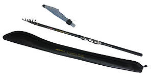 Вудлище вкорочене Mikado Princess з кільцями 360 см Карбон