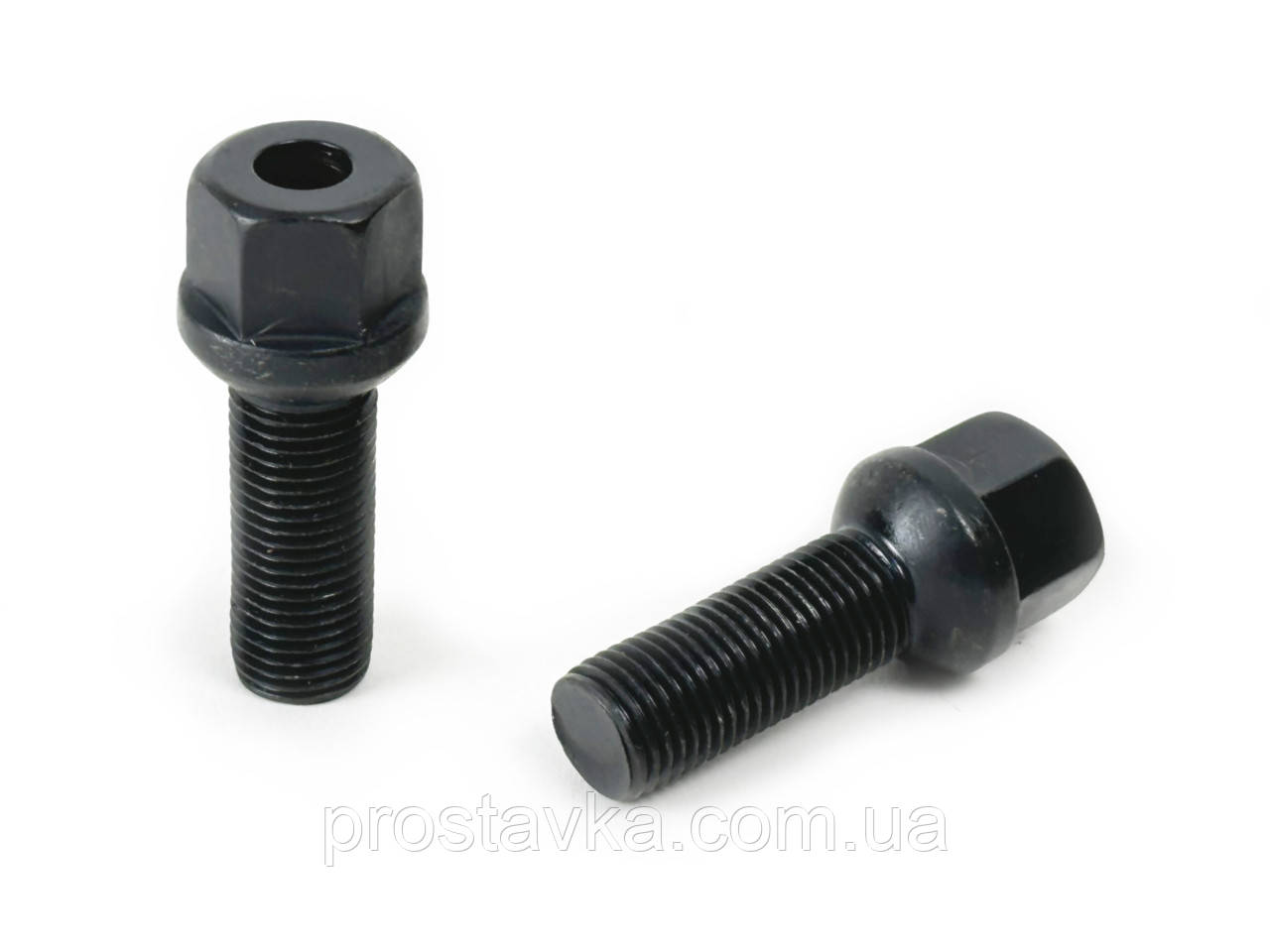 Болт LS19D34F Z M14X1,50X34 Чорний Сфера R=14 з виступом, полегшений, ключ 19 мм