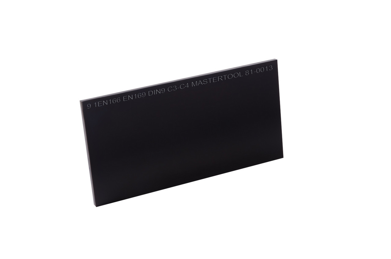 Скло захисне для зварювання тип с3 (din-9) 52х102мм Mastertool 81-0013, фото 1