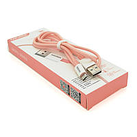 Кабель iKAKU KSC-723 GAOFEI smart charging cable for micro, Pink, длина 1м, 2.4A, BOX o