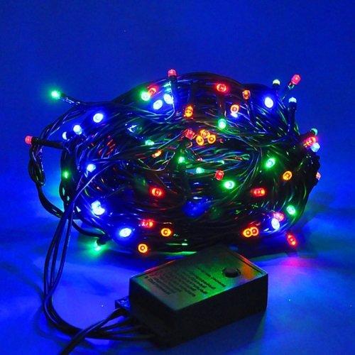 Світлодіодна гірлянда 90 LED лінза RGB (7-1), фото 1