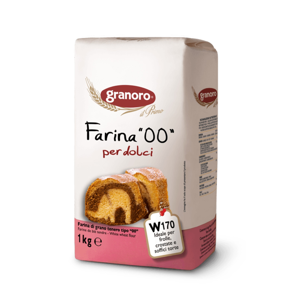Борошно Granoro Farina "00" per Dolci, для випікання 1 кг.