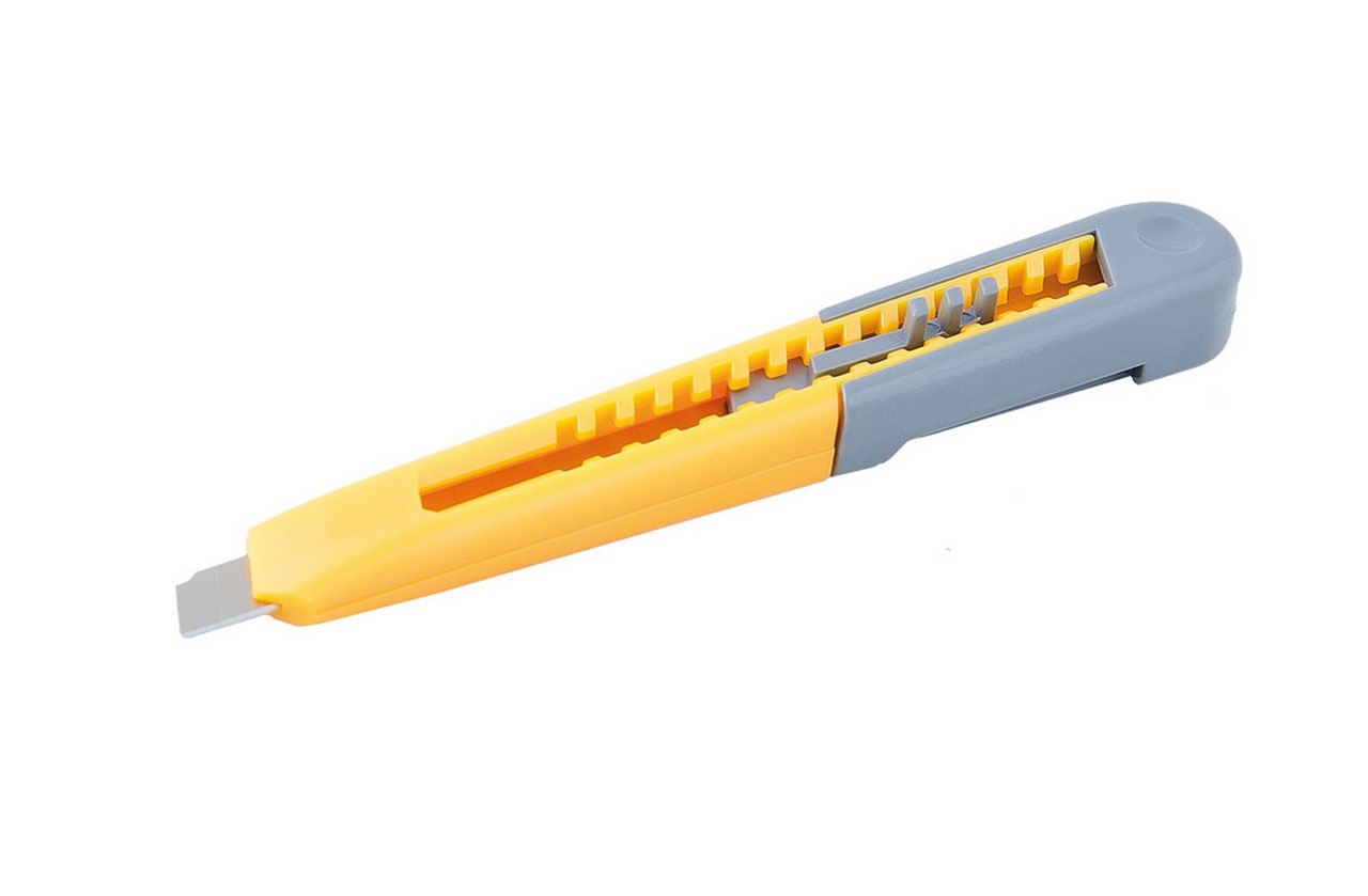 Ніж 9мм пластиковий кнопковий фіксатор затиск для кишені Mastertool 17-0320
