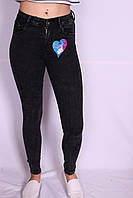 Джинси жіночі з високою талією Draga (код 319)