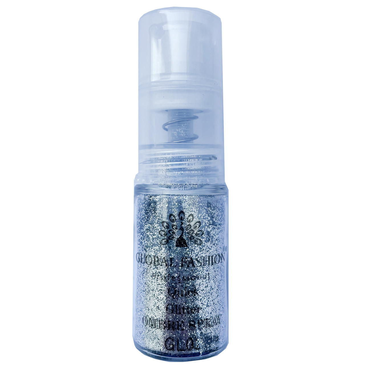 Сухий спрей для градієнта нігтів Global Fashion Glitter Ombre Spray, 7.5 г, GL02