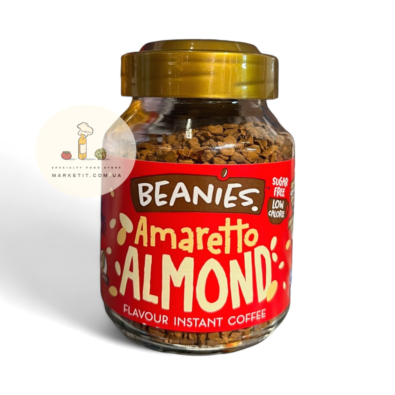 Розчинна кава Beanies Amaretto Almond, з ароматом Амарето (мигдаль) 50 г.