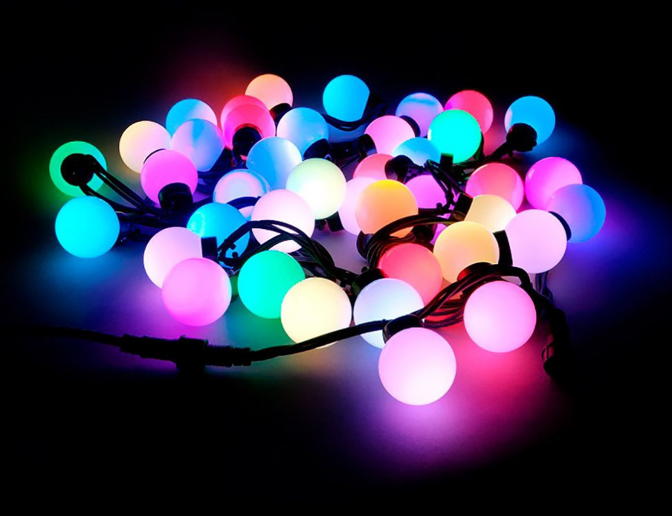 Світлодіодна гірлянда середня кулька 40 LED (7-9), фото 1