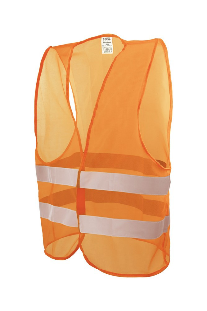 Жилет зі світловідбиваючої стрічкою xl помаранчевий Mastertool 83-0002, фото 1