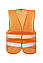 Жилет зі світловідбиваючої стрічкою xl помаранчевий Mastertool 83-0002, фото 2