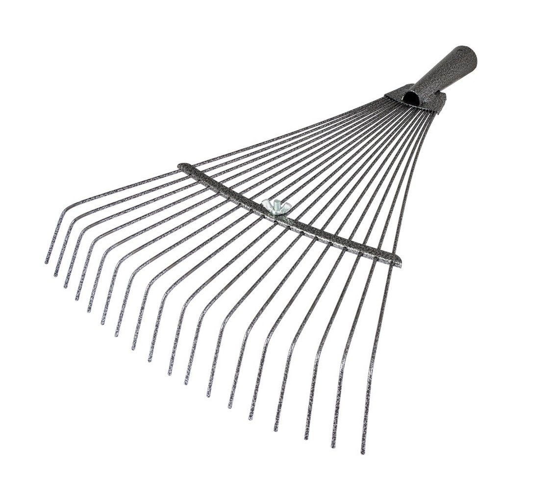 Граблі віялові розсувні фарбовані 18 зубів 500х390мм Mastertool 14-6233, фото 1