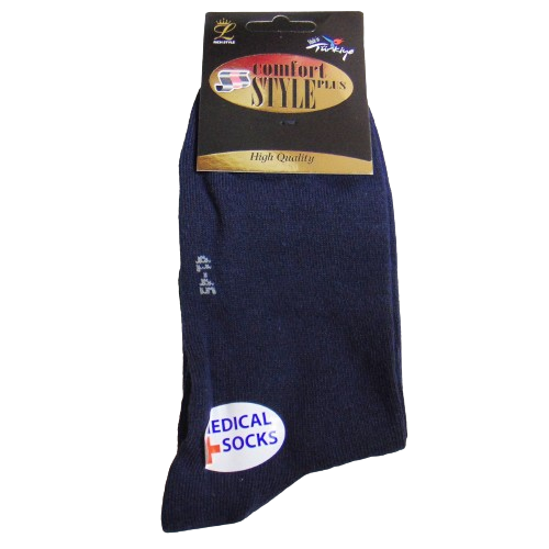 Шкарпетки без гумки comfort style Rich Style 41-45 сині, фото 1