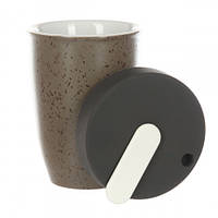 Чашка для кави Loveramics Nomad Granite керамічна, 250 мл, з кришкою, подвійною стінкою, Чашки для чаю