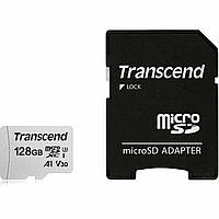 Карта пам'яті microSDXC (UHS-1) Transcend 300S 128Gb class 10 (adapter SD)