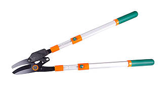 Секатор садовий 700-1030мм Mastertool 14-6126 сучкоріз гілкоріз двуручний храповий |зріз косий 40мм для дерев винограда кущів