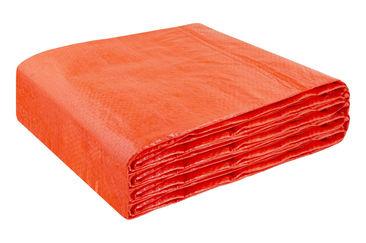 Тент помаранчевий 8х10м 110г/м2 Mastertool 89-0810 будівельний універсальний туристичний, фото 1