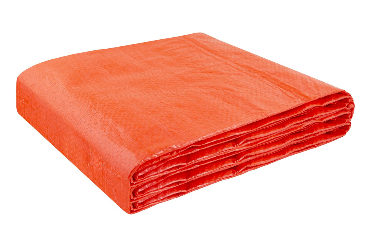 Тент будівельний туристичний 5х8м 110 г/м² оранжевий Mastertool 89-0508, фото 1