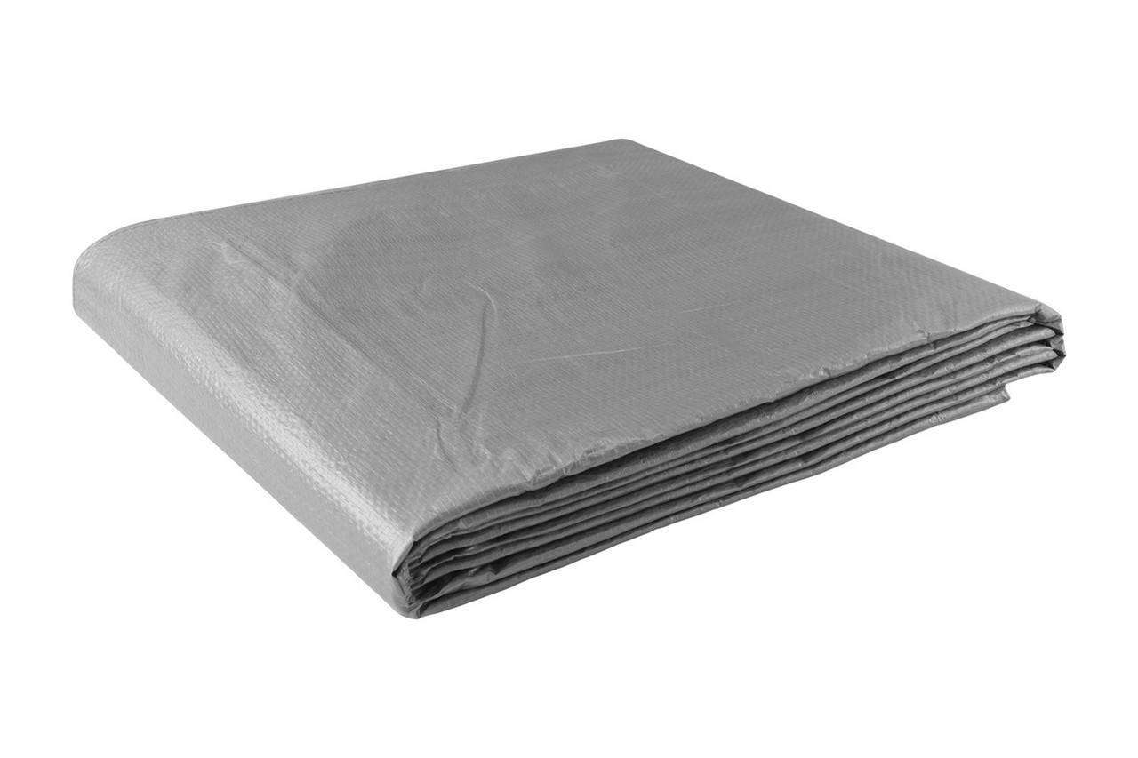 Тент сірий 3х5м 110г/м2 Mastertool 79-7305 будівельний універсальний туристичний, фото 1