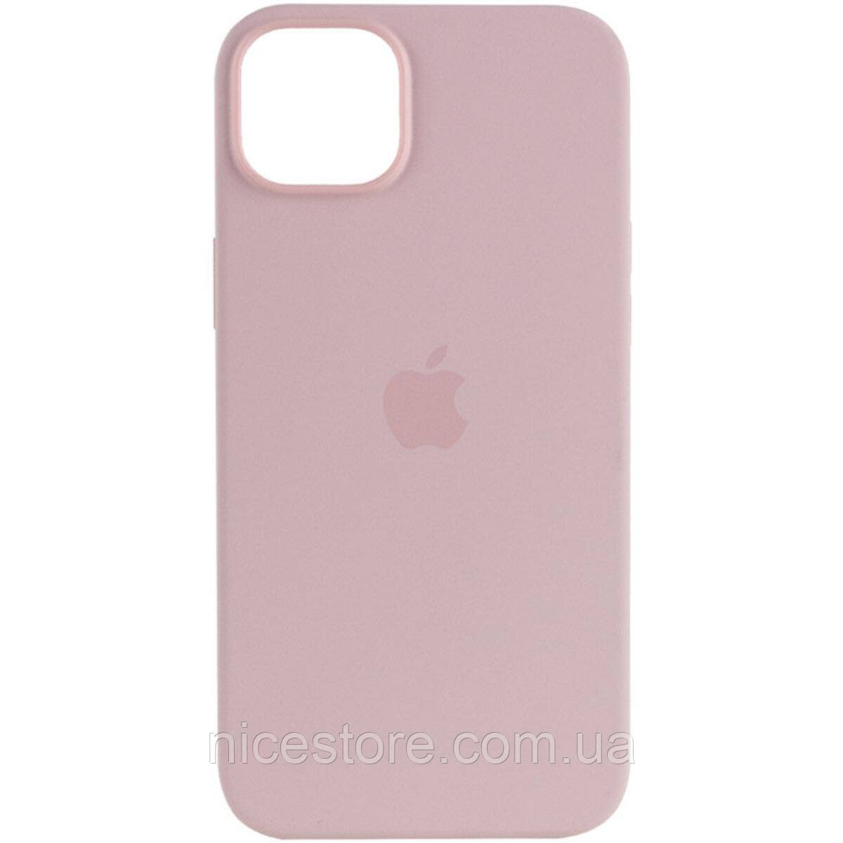 Чохол для смартфона Silicone Full Case AAA MagSafe IC for iPhone 14 Chalk Pink