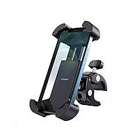 Велотримач для телефона Usams US-ZJ064 Cycling Shockproof Phone Holder Black