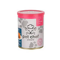 Влажный корм для взрослых кошек Pet Chef мясной паштет с рыбой 360 г (4820255190396) ZZ, код: 7995016