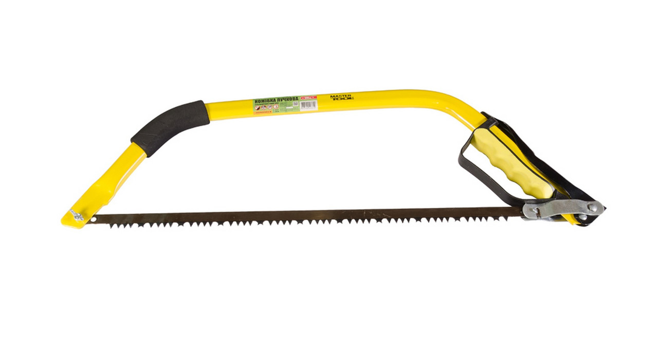Ножовка лучкова 530мм 4tpi з ергономічною ручкою Mastertool 14-6913 |пила садовая ножовка