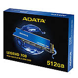 SSD M.2 ADATA LEGEND 700 512GB 2280 PCIeGen 3x4 3D NAND Read/Write: 2000/1600 MB/sec, фото 7