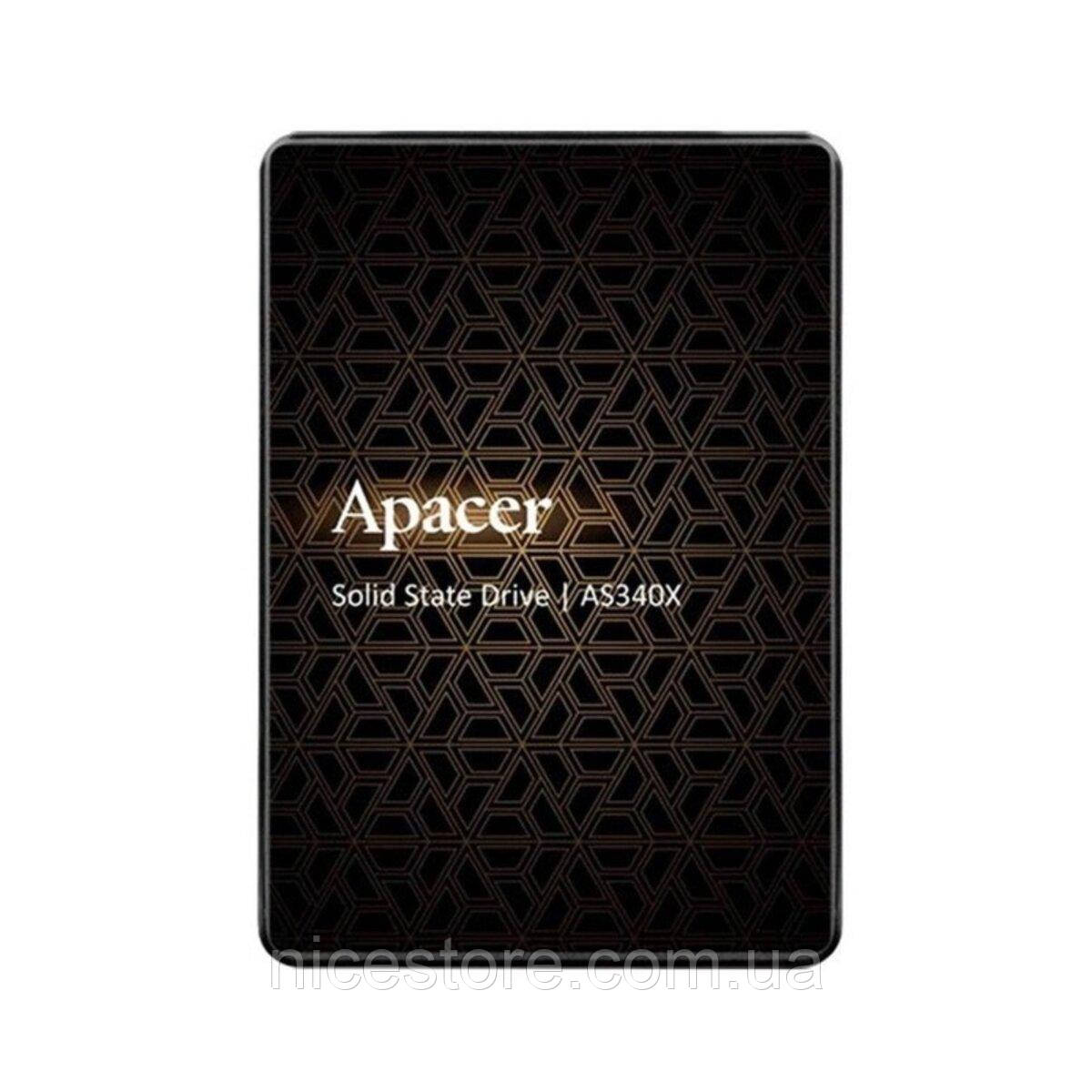 Накопичувач SSD Apacer AS340X 120GB 2.5" 7mm SATAIII 3D NAND Read/Write: 550/520 MB/sec Bulk
