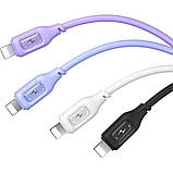 Кабель Usams US-SJ618 2.4A Lightning Charging & Data Cable -- Moe Series 1m Black, фото 3