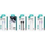 Кабель Usams US-SJ618 2.4A Lightning Charging & Data Cable -- Moe Series 1m Black, фото 4