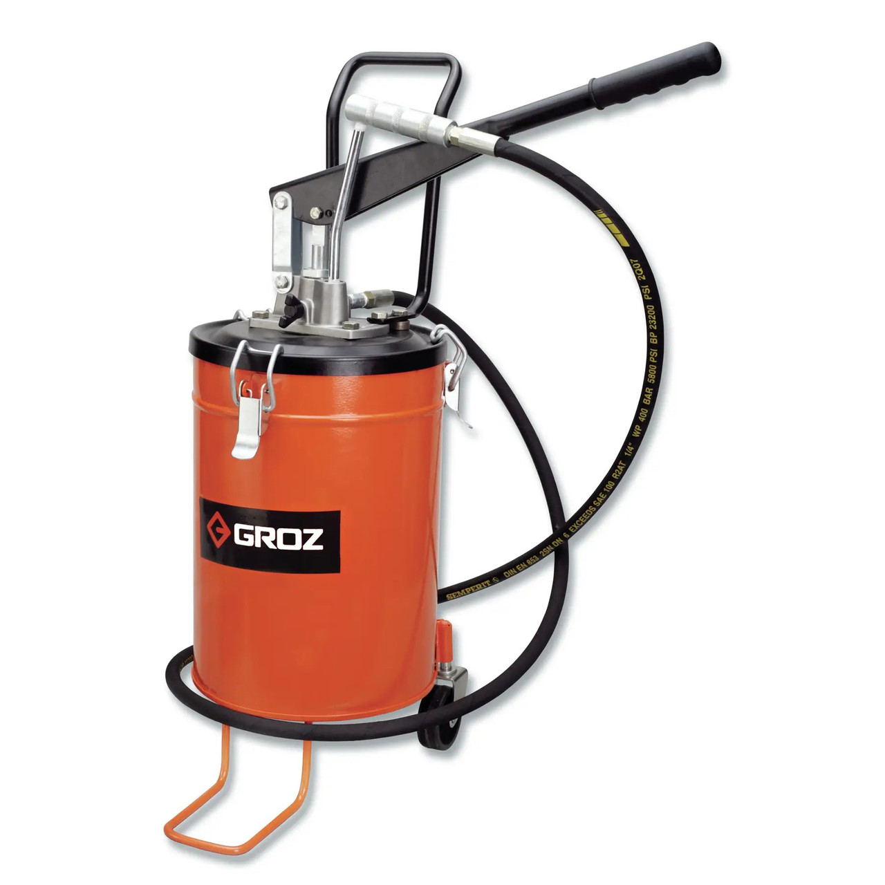 Нагнітач мастила VGP-15, ручний, з колесами 15 кг