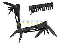 Мультитул multitool 19/1 BSH MT-029 BLACK ЧЕРНЫЙ тактический военный туристический ПОЛЬША!