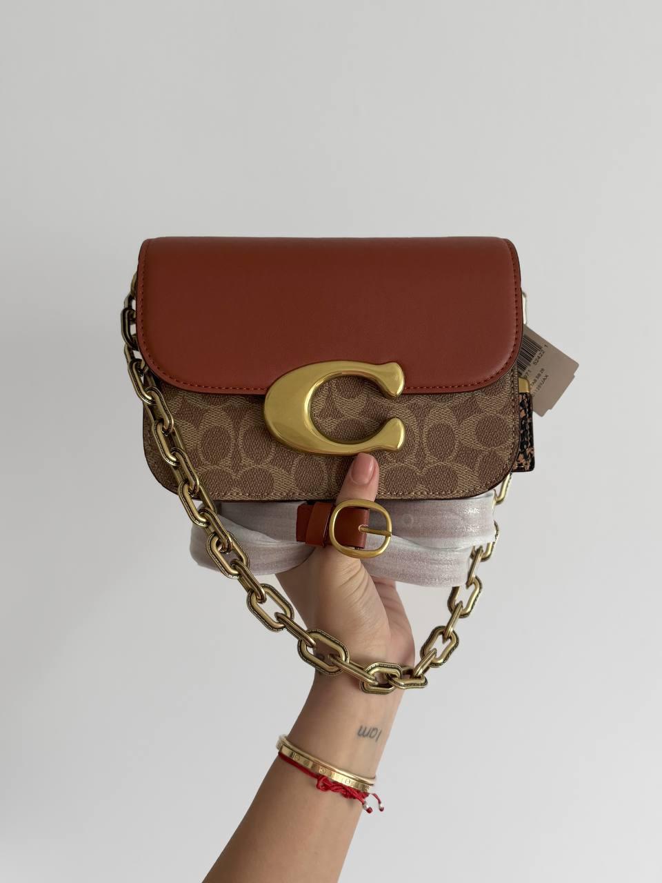 Жіноча сумка Коуч коричнева Coach Brown