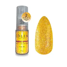 Спрей для омбре Edlen Ombre Spray Flash №02 золотий, 7.5 грам