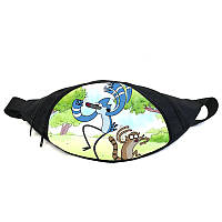 Поясная сумка бананка Обычный мультик Regular Show (RS-03) Gear Bag черная