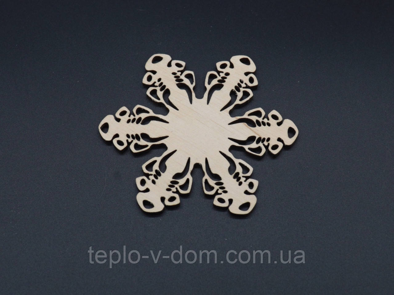 Дерев'яна новорічна заготовка під розпис. Фанера. 9х9см