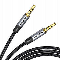 Аудіокабель Vention TRRS 3.5MM Male to Male Aux  Cable 0.5M Gray (BAQHD)