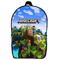 Рюкзак Майнкрафт Minecraft детский (Gear bag mini M04) черный, 29 х 21 х 9 см