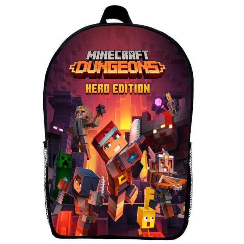 Рюкзак Майнкрафт Minecraft дитячий (Gear bag mini M09) чорний, 29 х 21 х 9 см, фото 1